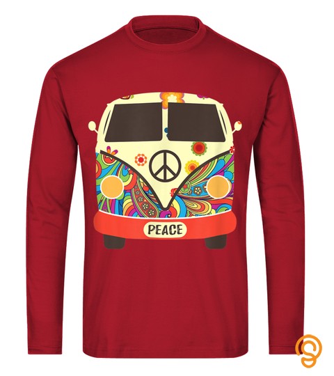 Hippie Hippies Peace Vintage Retro Costume Hippy Gift T Shirt