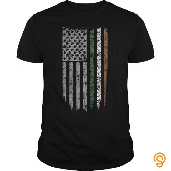 Personal Style Irish US Flag Shirt T Shirt Tee Shirts For Adults