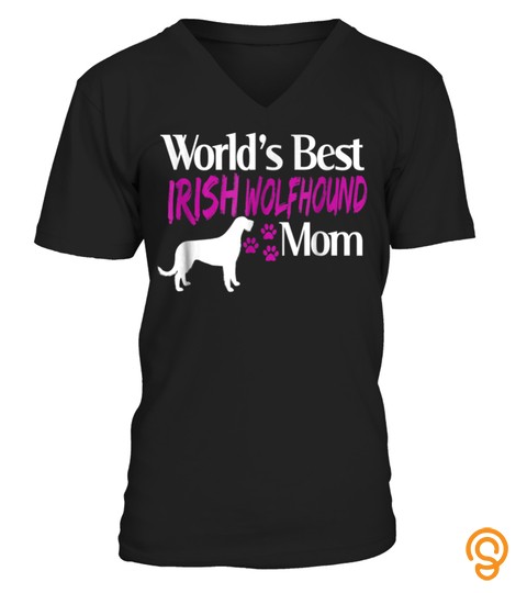 Trendshirt Irish Wolfhound T Shirt Gift for Dog Mom Owners1214