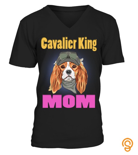 Hipster Red Cavalier King Charles Spaniel Dog Mom