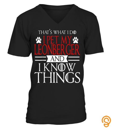 Leonberger Know Things Funny T shirt Dog Mom Dad Gift2x955