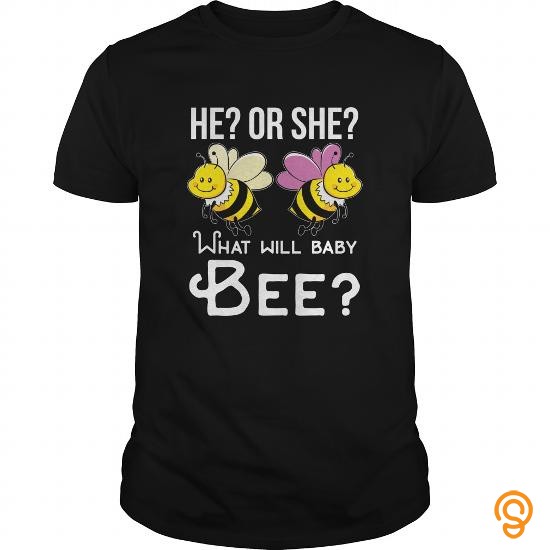 Full-priced He or She What will Baby Bee Gender Reveal Baby Shower Shirt T Shirts Printing