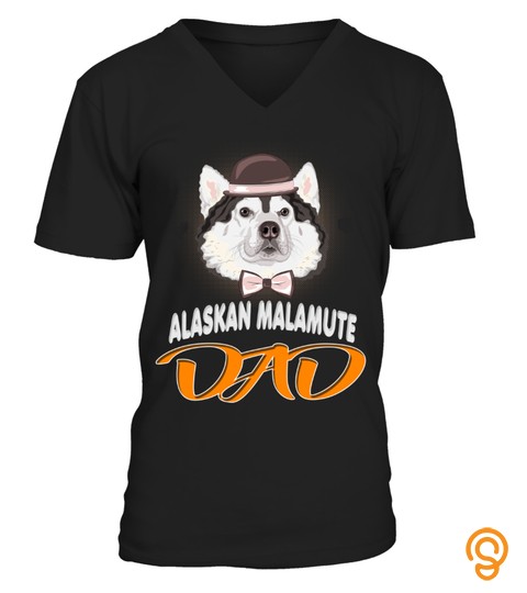 Hipster Alaskan Malamute Dog Dad