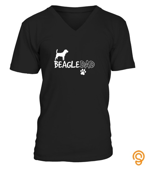 Beagle Dad Shirt, Funny Cute Dog Owner 0