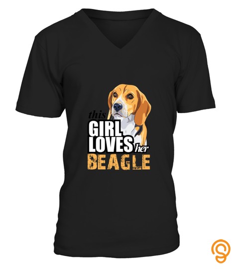 This Girl Loves Her Beagle 2 T Shirt