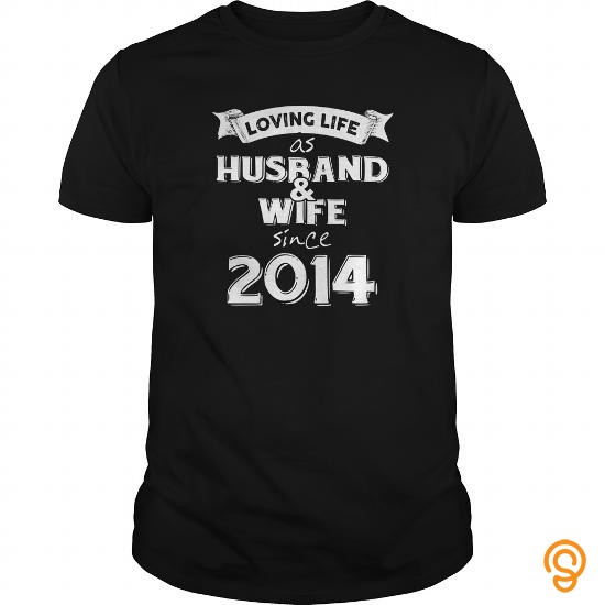 Handsome Husband And Wife Since 2014 Tee Shirts Saying Ideas