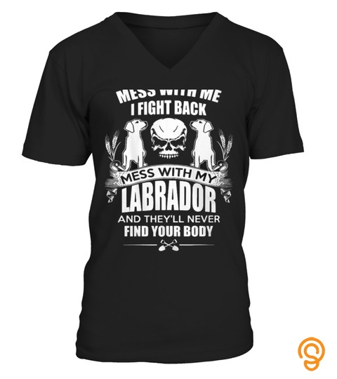 Top Shirt Labrador Wiggle Butt Front