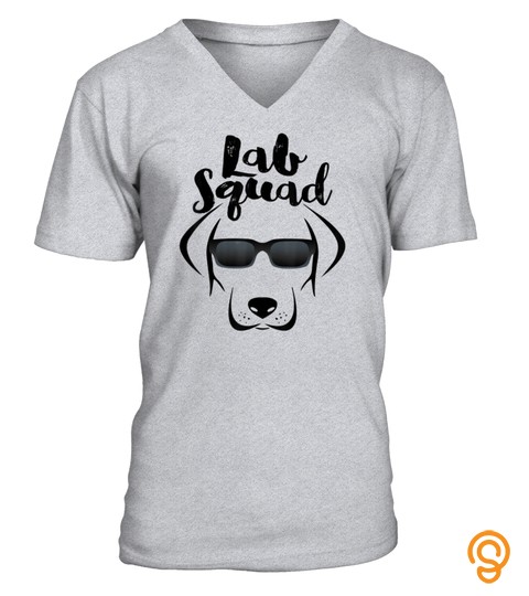 LABRADOR DOG GIFT, Black Lab Yellow Lab Squad Love Design T Shirt