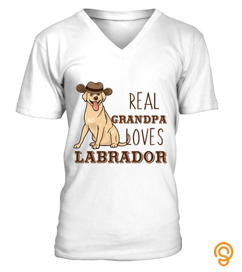Real Grandpa Loves Labrador T Shirts