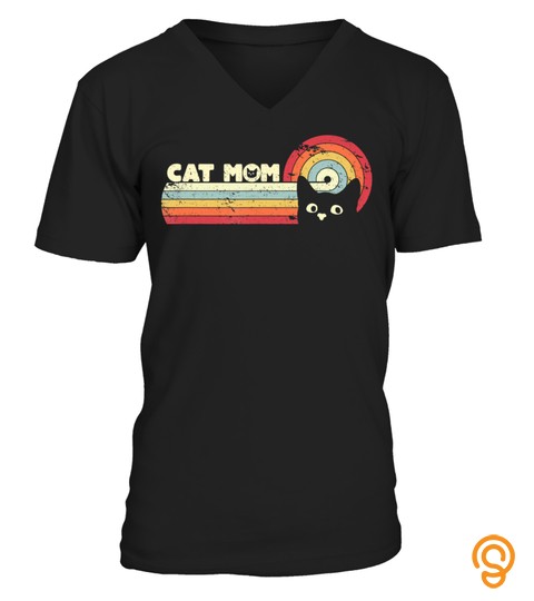 Cat Mom Shirt. Retro Kitten T Shirt
