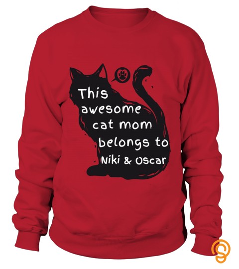 Personalized Cat Mom Sweater