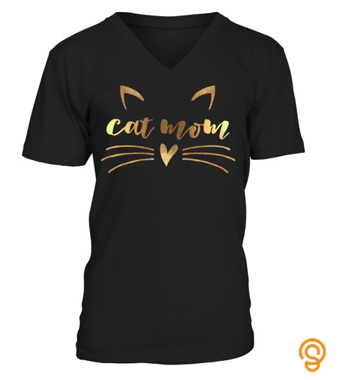 Womens Cat Mom T Shirt