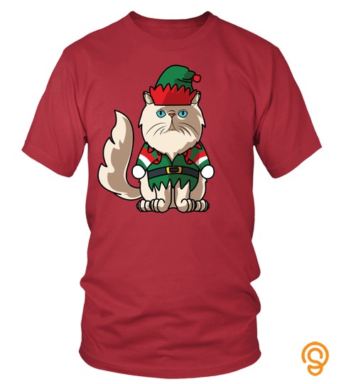 Merry Christmas Persian Greetings Cat Mom Dad Gifts T Shirt