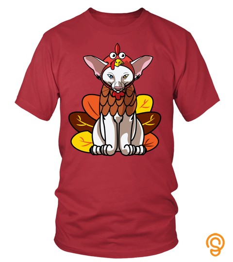 Thanksgiving Oriental Shorthair Greetings Cat Mom Owner Shirt