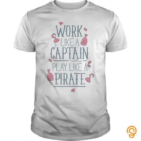 Individual Style Work Like a Captain Tee Shirts Buy Online
