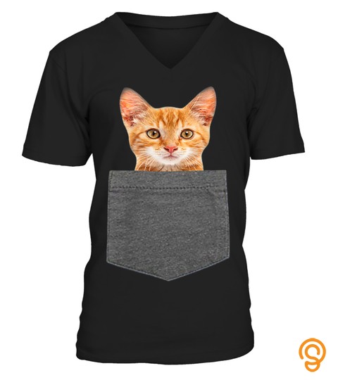 Cat In Pocket T Shirt