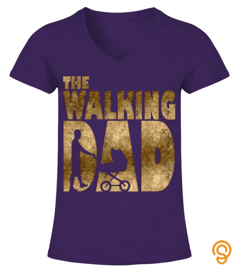 Mens Walking Dad T Shirt For New Fathers Day Christmas Gift Shirt