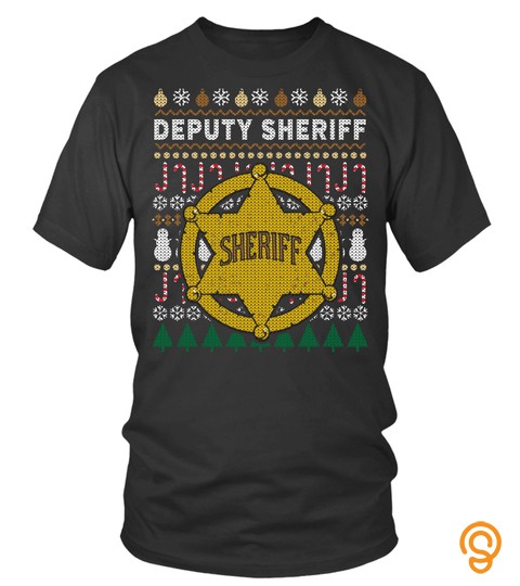 Deputy Sheriff Sweatshirt Ugly Christmas