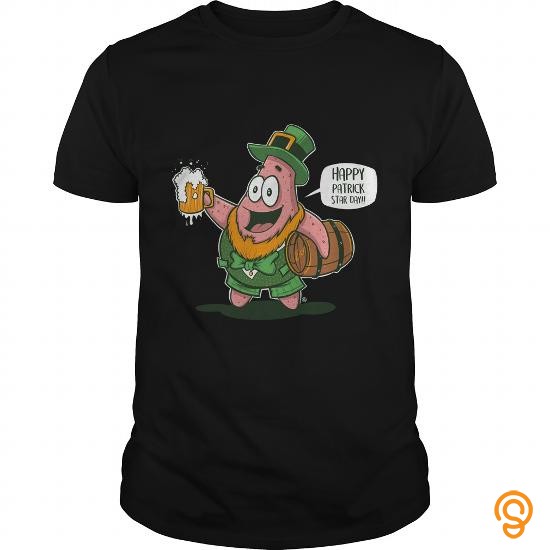 Mens Womens HAPPY PATRICK STAR DAY T Shirt T Shirts Gift