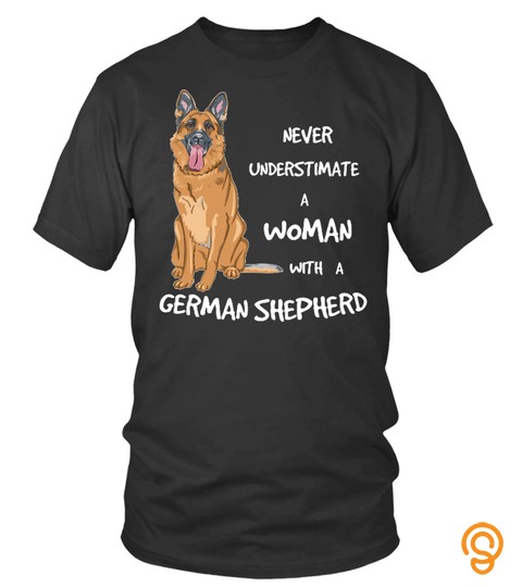 Woman With A German Shepherd