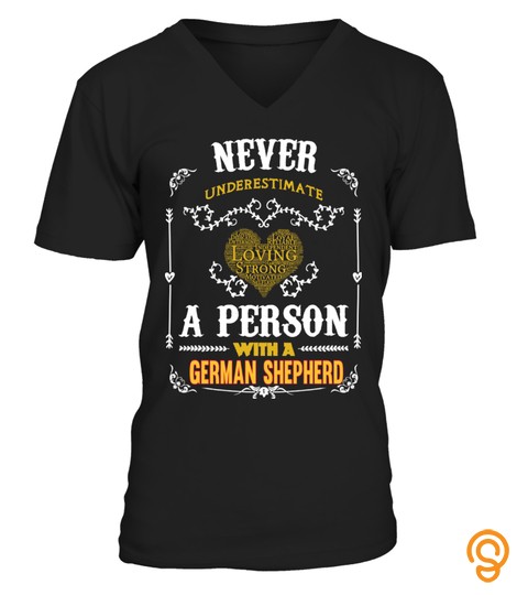 A Person With A German Shepherd