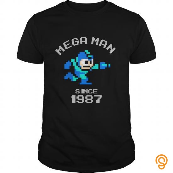 Drapey Megaman Since 1987 TShirt Tee Shirts Clothing Company