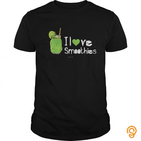 Individualist I Heart Love Smoothies Green Smoothie T Shirt Tee Shirts Printing