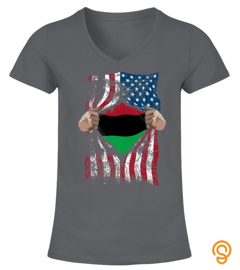 Pan African Unia Flag Shirt  Loyal AfroAmericans USA Gift