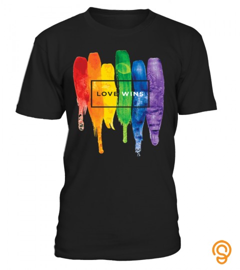 Watercolor LGBT Love Wins Rainbow Paint