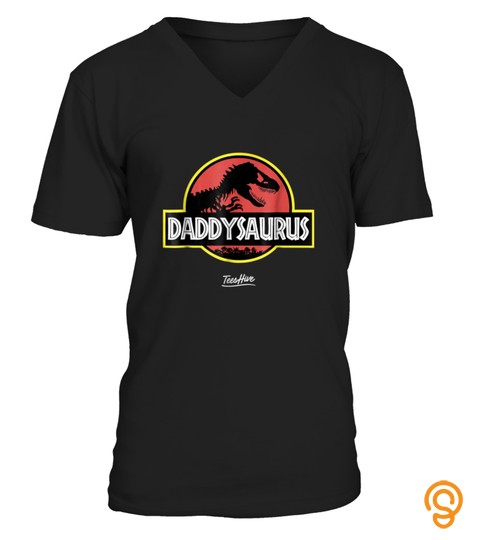 Daddysaurus Funny Daddy Dinosaur Dad Dinosaur Pun T Shirt