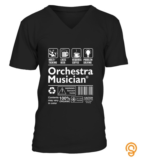 Orchestra Musician Multitasking Beer Coffee T Shirt