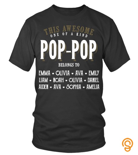 This awesome one of a kind Pop Pop   Personalized names v2