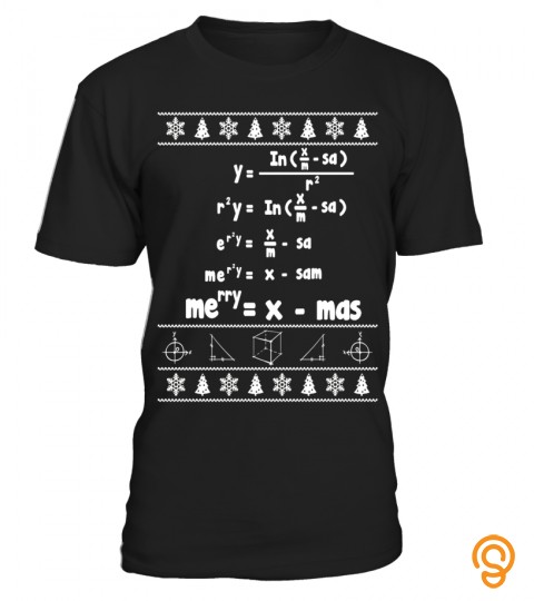 Merry = X mas Ugly Christmas Math Sweater T Shirt