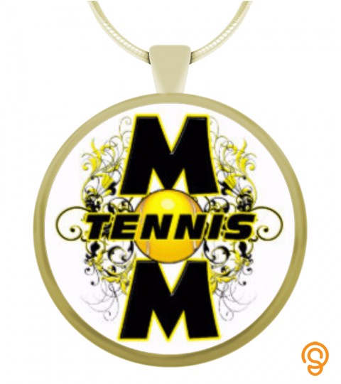 Tennis  Mom    Circle Pendant