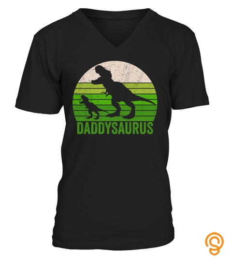 Daddysaurus T Shirt Fathers Day Gift