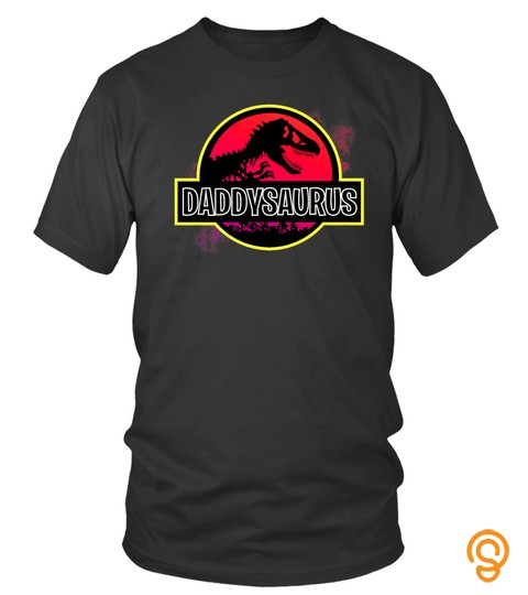 Daddysaurus Superhero Dad Dinosaur Lover Shirt