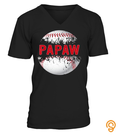 Baseball Softball Lover Ball Papaw T Shirt Father's Day Gift