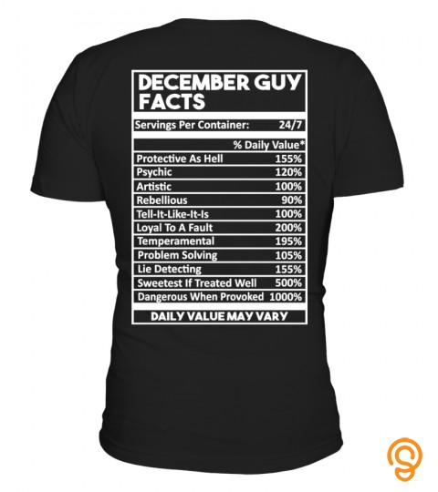 December Guy Facts Tshirt