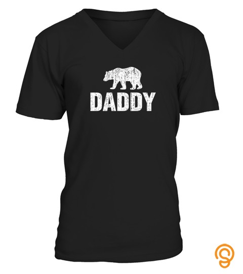Daddy Or Papa Bear Distressed Tshirt   Hoodie   Mug (Full Size And Color)