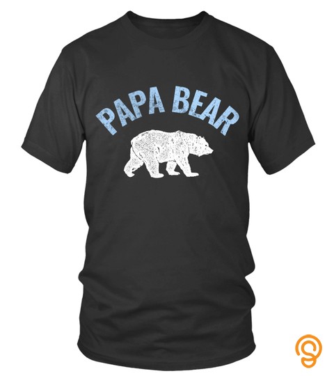Papa Bear Cute Lover Happy Father Papa Daddy Day Daughter Son Best Selling T Shirt