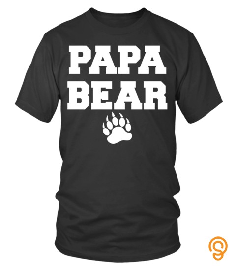 Papa Bear Paw cute Lover Happy Father Papa Daddy Day Daughter Son Best Selling T shirt