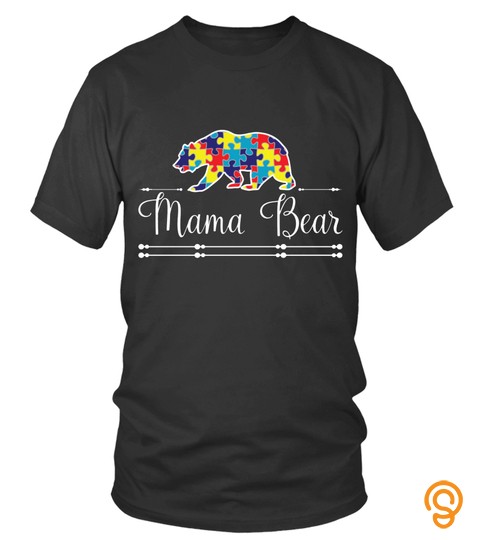 Mama Bear Animal Puzzle Color Game Lover Mama Mom Mother Family Best Selling T shirt