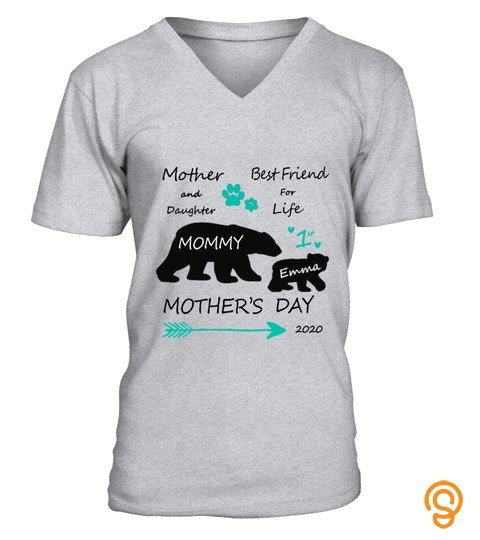 First Mothers Day Shirt Set Matching Mama Mommy Baby Bear Matching Shirts Gift Set   Great Gift For Mothers Day