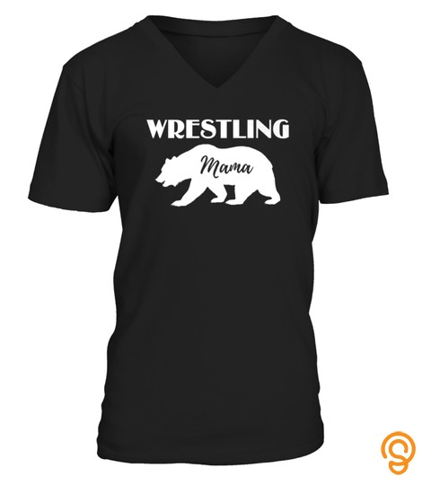 Wrestling Mama Bear Shirt Wrestler Tshirt   Hoodie   Mug (Full Size And Color)
