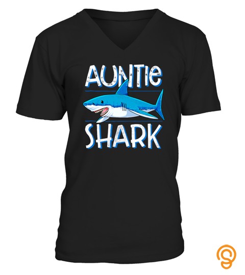 AUNTIE SHARK T SHIRT FAMILY MATCHING AUNT WOMEN JAWSOME TSHIRT   HOODIE   MUG (FULL SIZE AND COLOR)