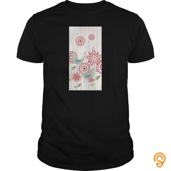 Name Brand birds and flowers Tee Shirts Buy Now