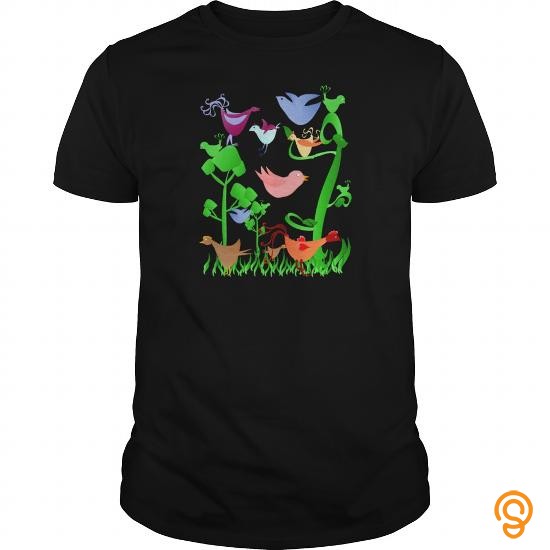 Sports Wear Spring Birds T Shirts Wholesale
