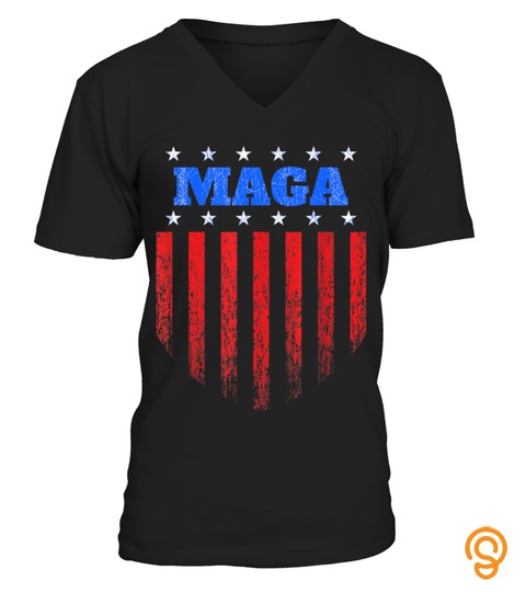 Maga Shield Flag Political T Shirt