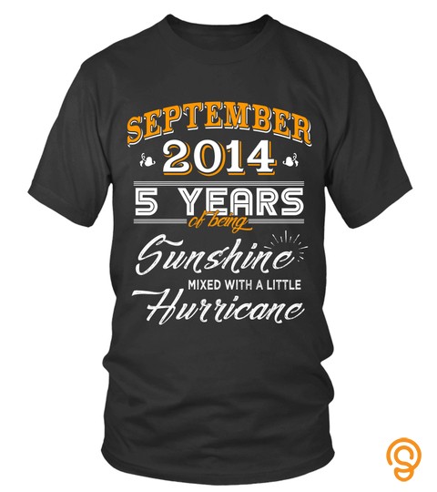 September 2014 5 Years of Being Sunshine Mixed Hurricane