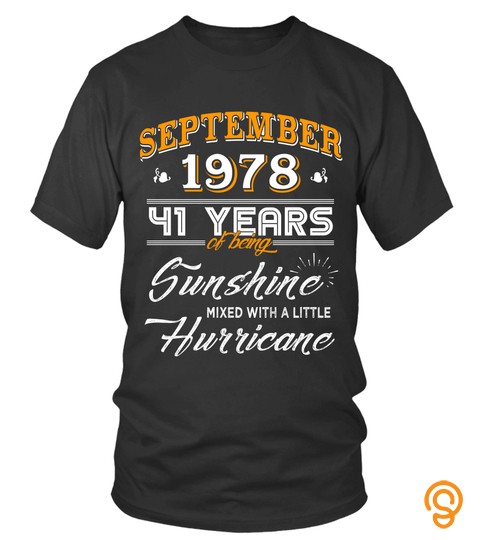September 1978 41 Years of Being Sunshine Mixed Hurricane